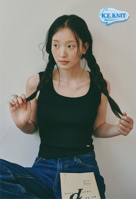 Flow Square Neck Sleeveless Knit