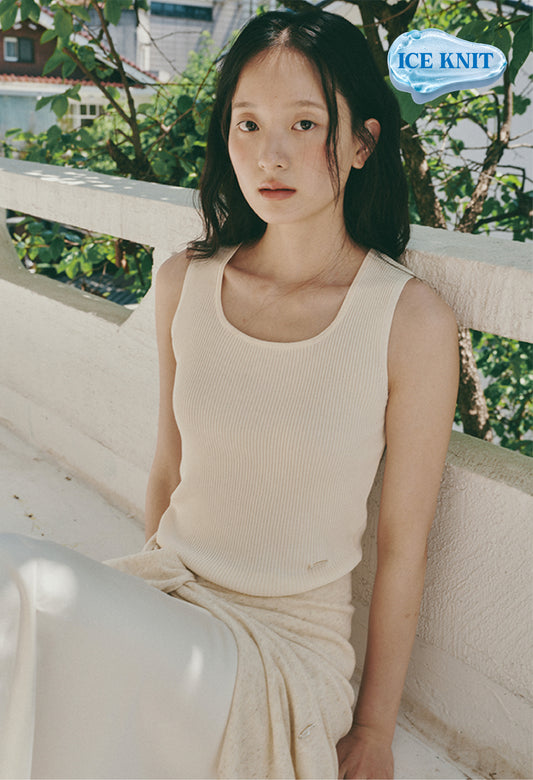 Flow Square Neck Sleeveless Knit