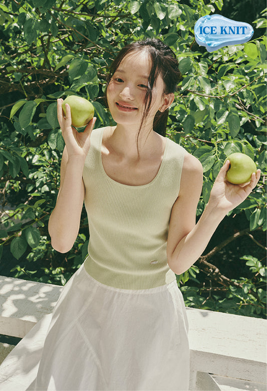 Flow Square Neck Sleeveless Knit