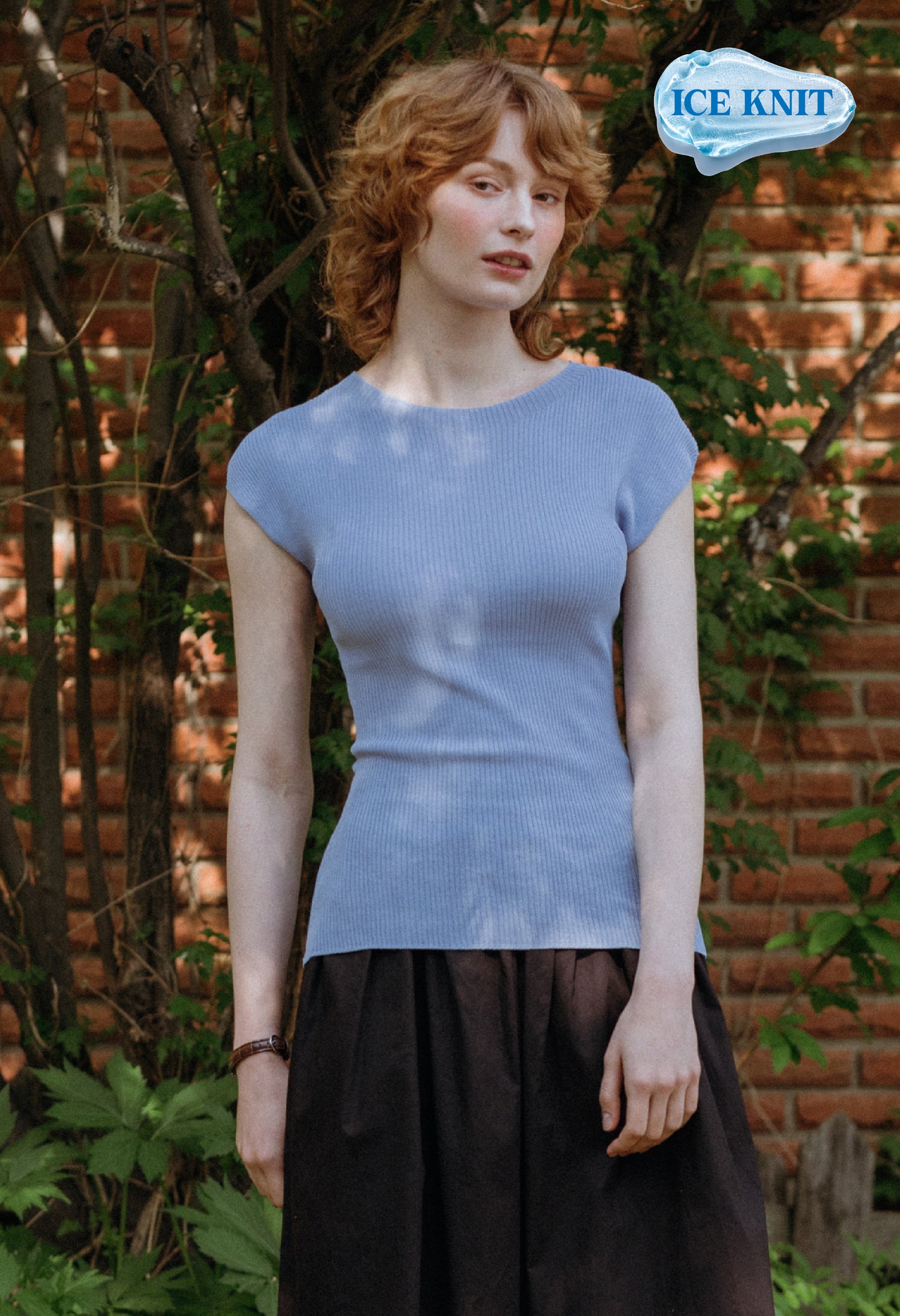 Dolly cap sleeve ice knit