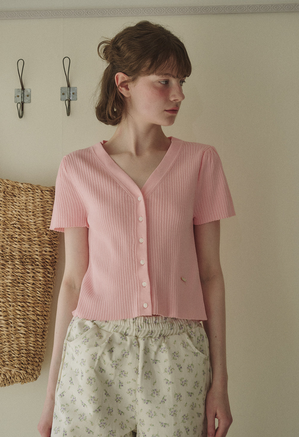 [Same-Day Shipping] Sherbet silk knit iced sleeve knit