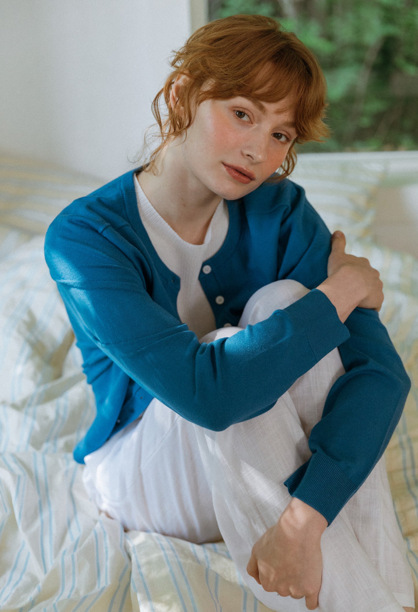 Loose Fit Spring Basic Knit Cardigan