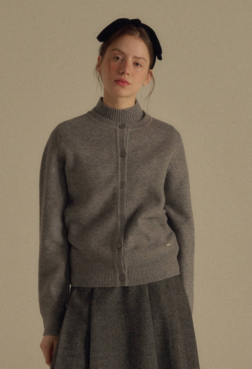 [ Winter season ]Vanilla basic wool cardigan