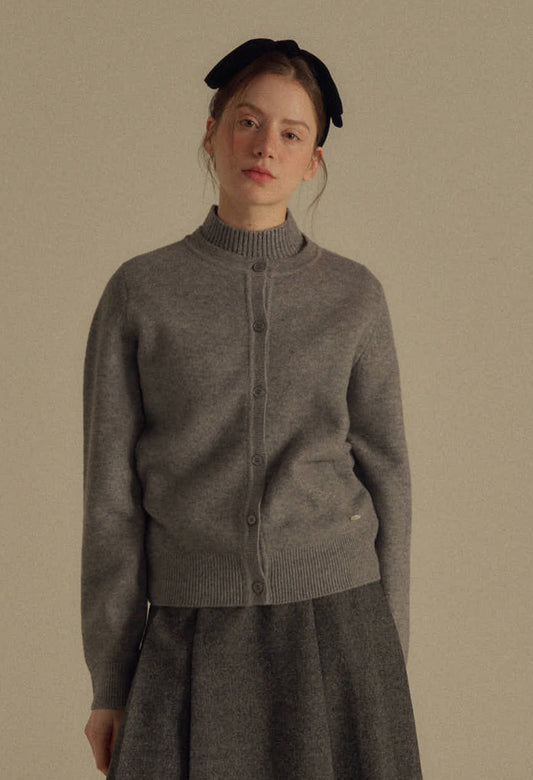 [ Winter season ]Vanilla basic wool cardigan