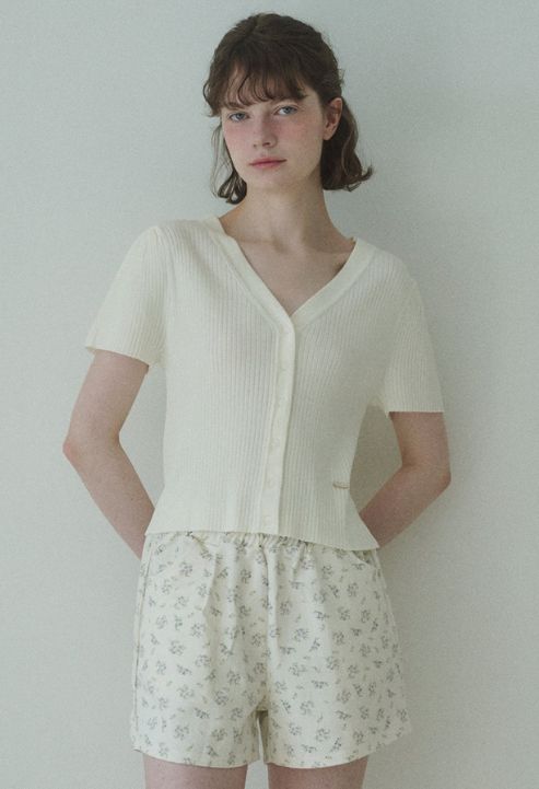 Sherbet silk knit iced sleeve knit