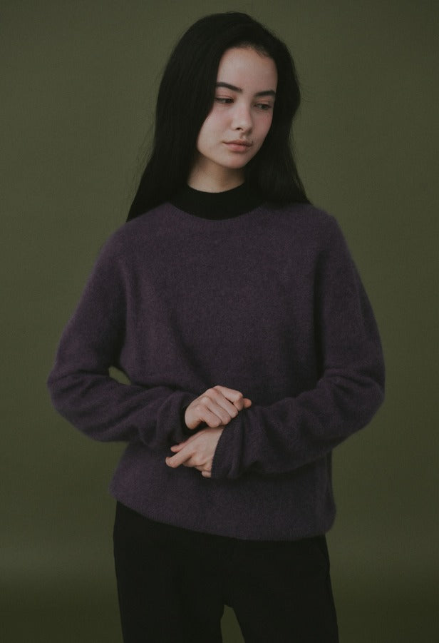 Hairy Wool Cashmere Wholegarment Knit