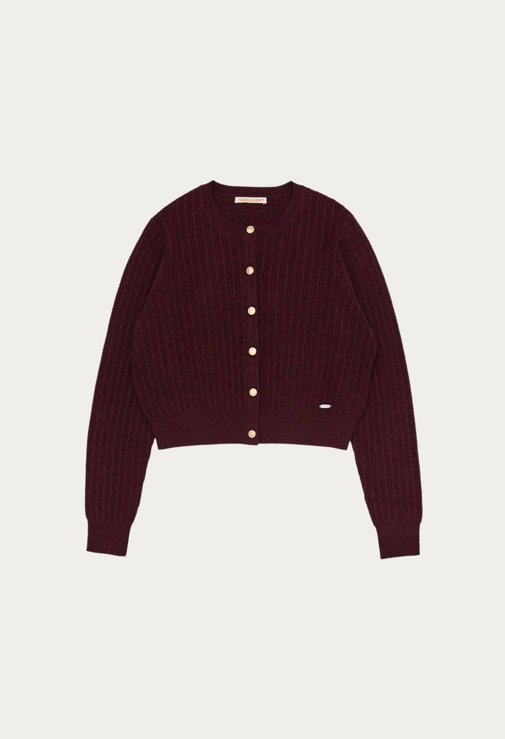 Midnight Gold Button Cable Cardigan