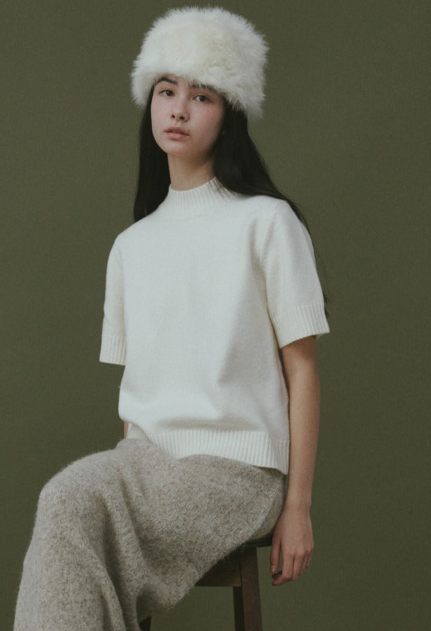 [Winter season] Vanilla Basic Wool Half-Neck Knit