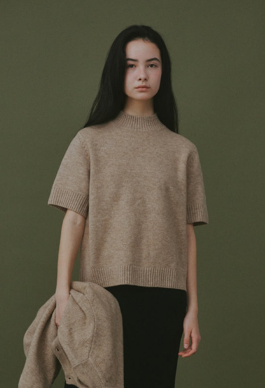 [Winter season] Vanilla Basic Wool Half-Neck Knit