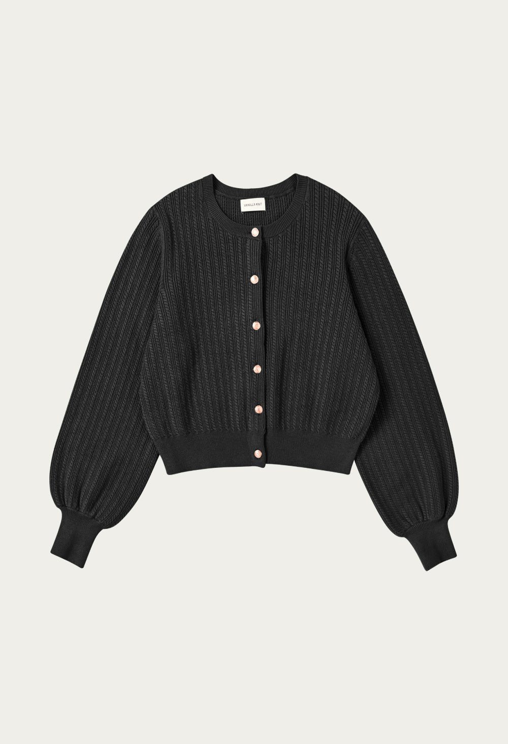 Chris gold button cashmere knit cardigan