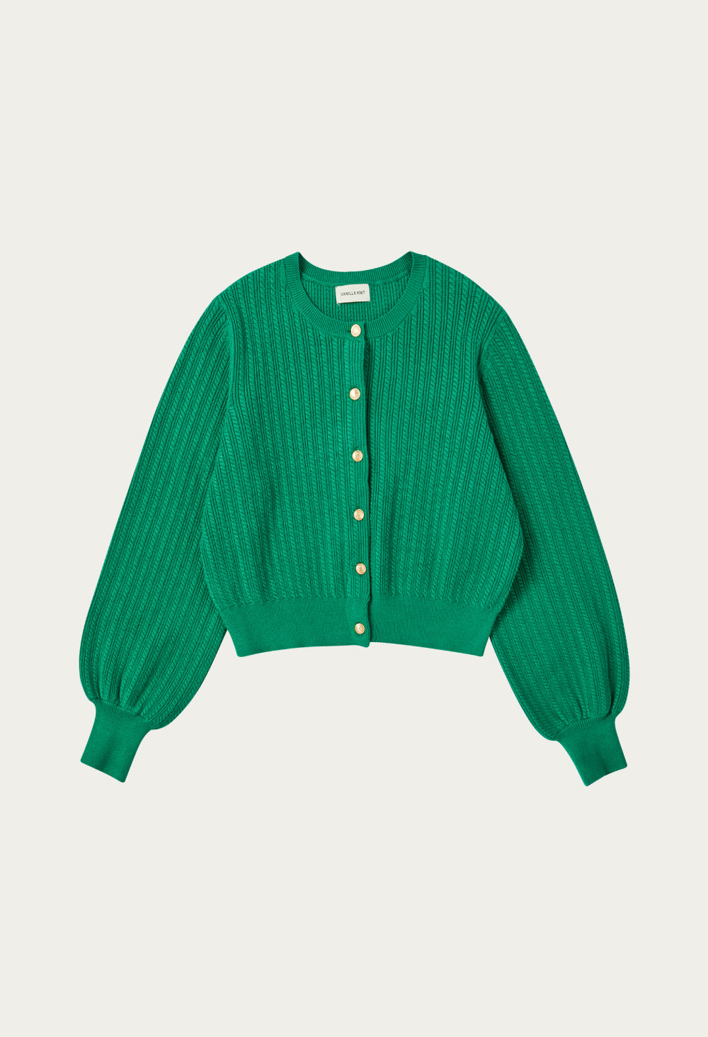 Chris gold button cashmere knit cardigan