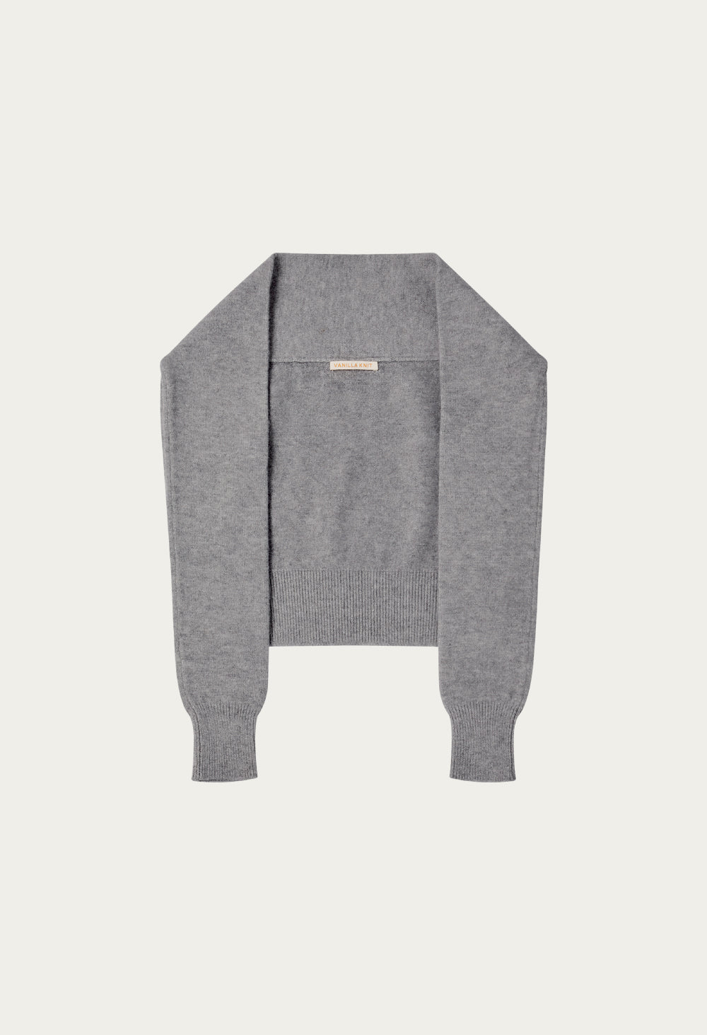 Vanilla basic wool knit shawl (WINTER)