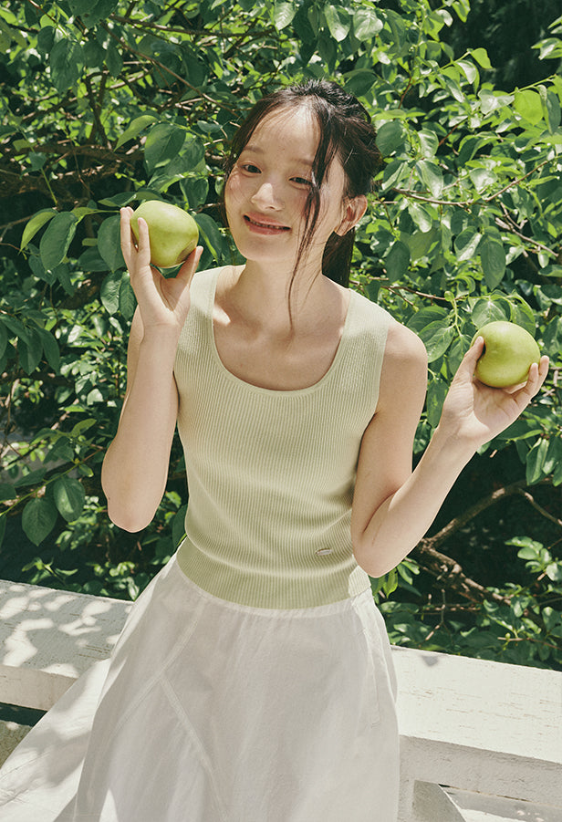 Flow Square Neck Sleeveless Knit