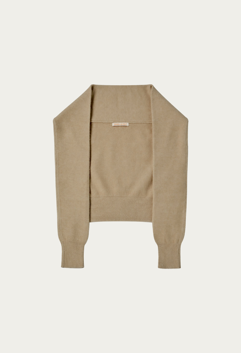 Vanilla basic wool knit shawl (WINTER)