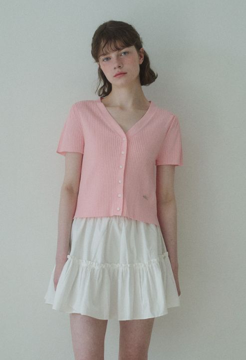 Sherbet silk knit iced sleeve knit