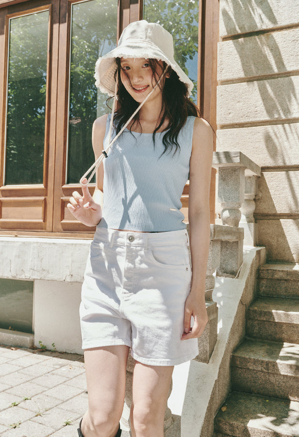 Flow Square Neck Sleeveless Knit