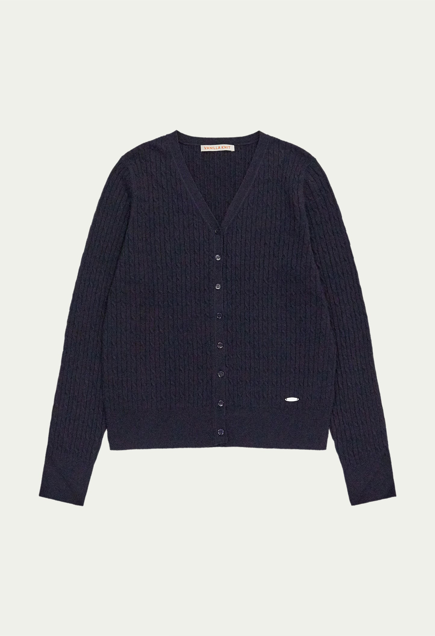 Classic Cable V-Neck Knit Cardigan