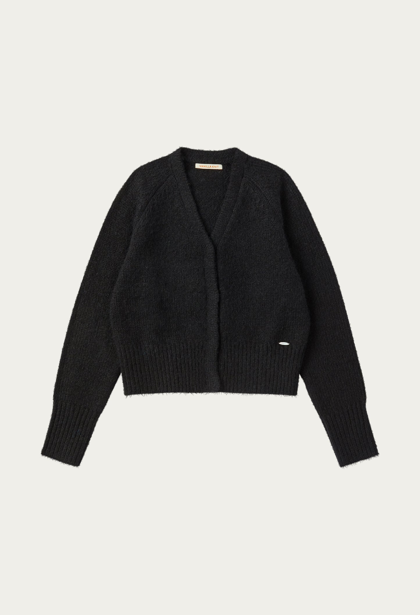 Winter volume silhouette wool knit cardigan