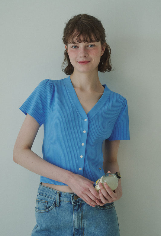 Sherbet silk knit iced sleeve knit