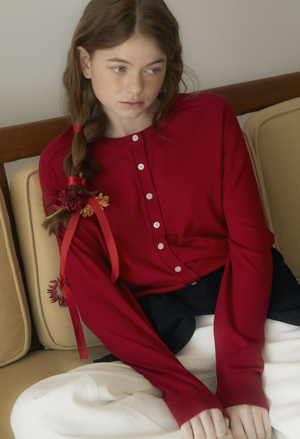 Loose Fit Spring Basic Knit Cardigan