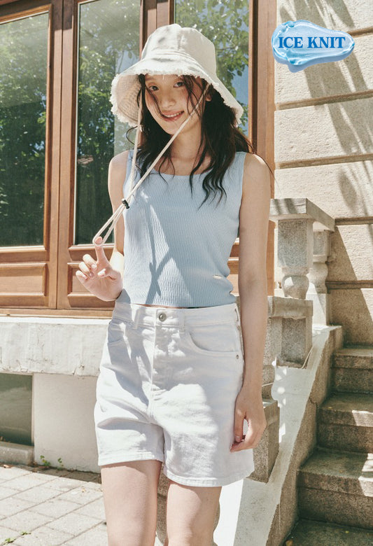 Flow Square Neck Sleeveless Knit