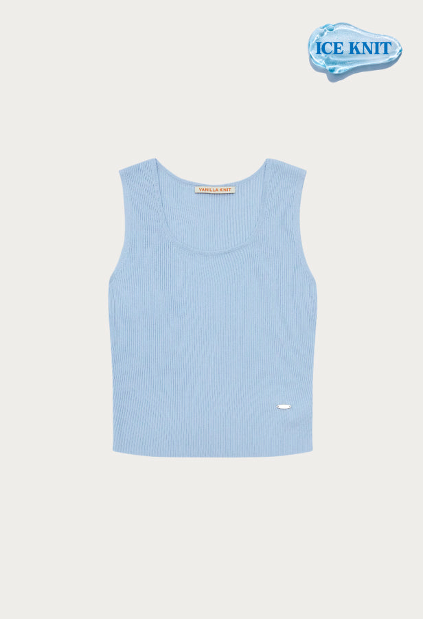 Flow Square Neck Sleeveless Knit