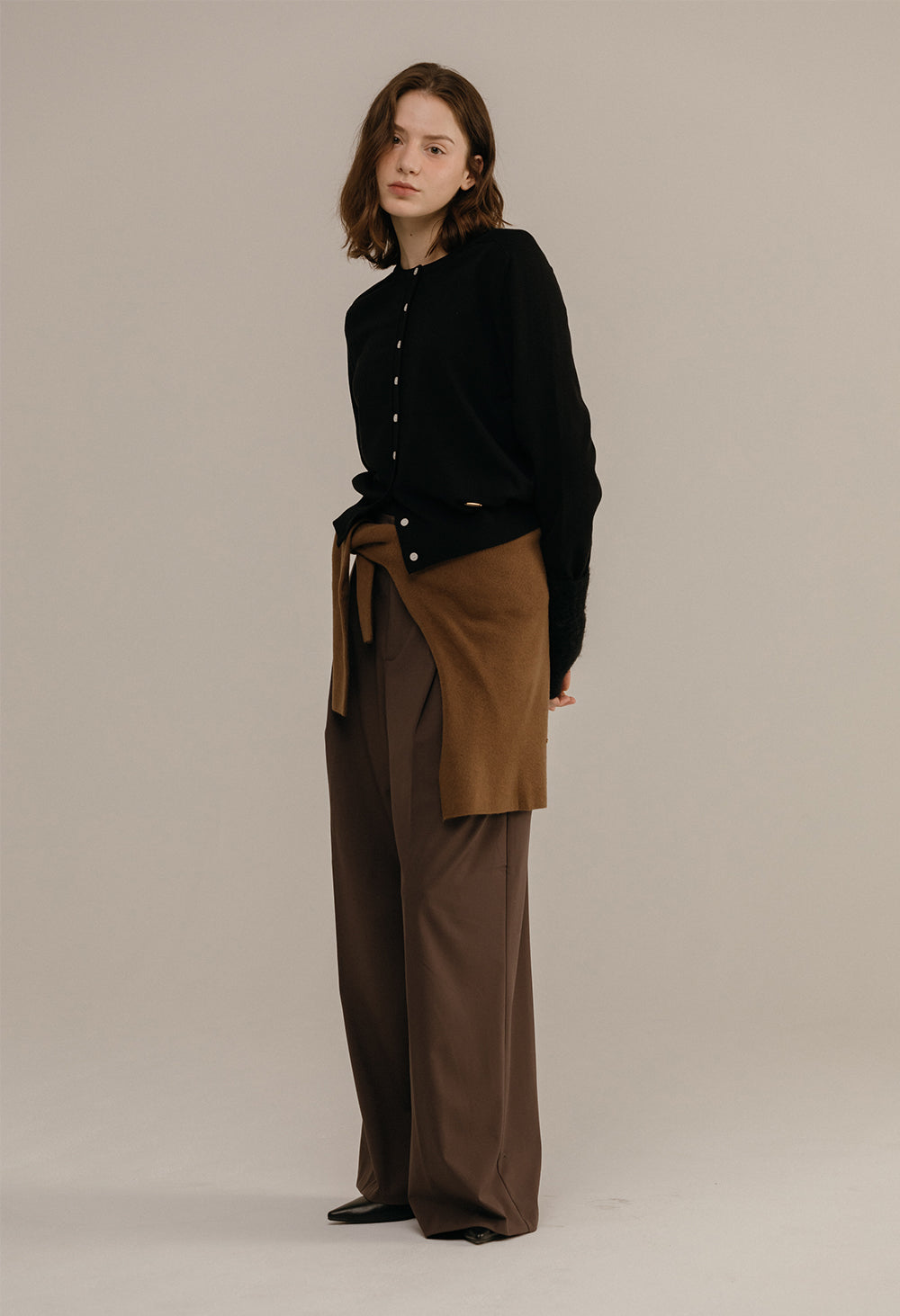 Loose Fit Spring Basic Knit Cardigan