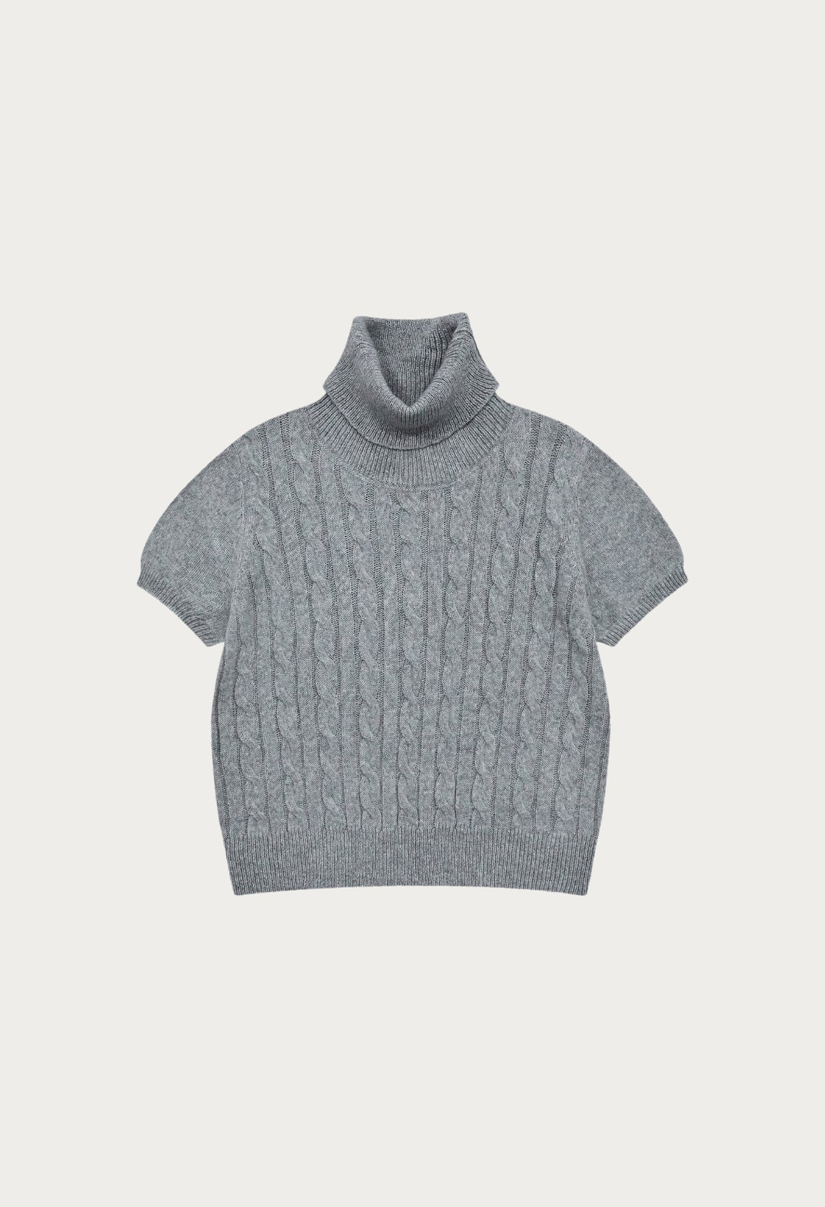 Autumn Cable Turtleneck Wool Knit