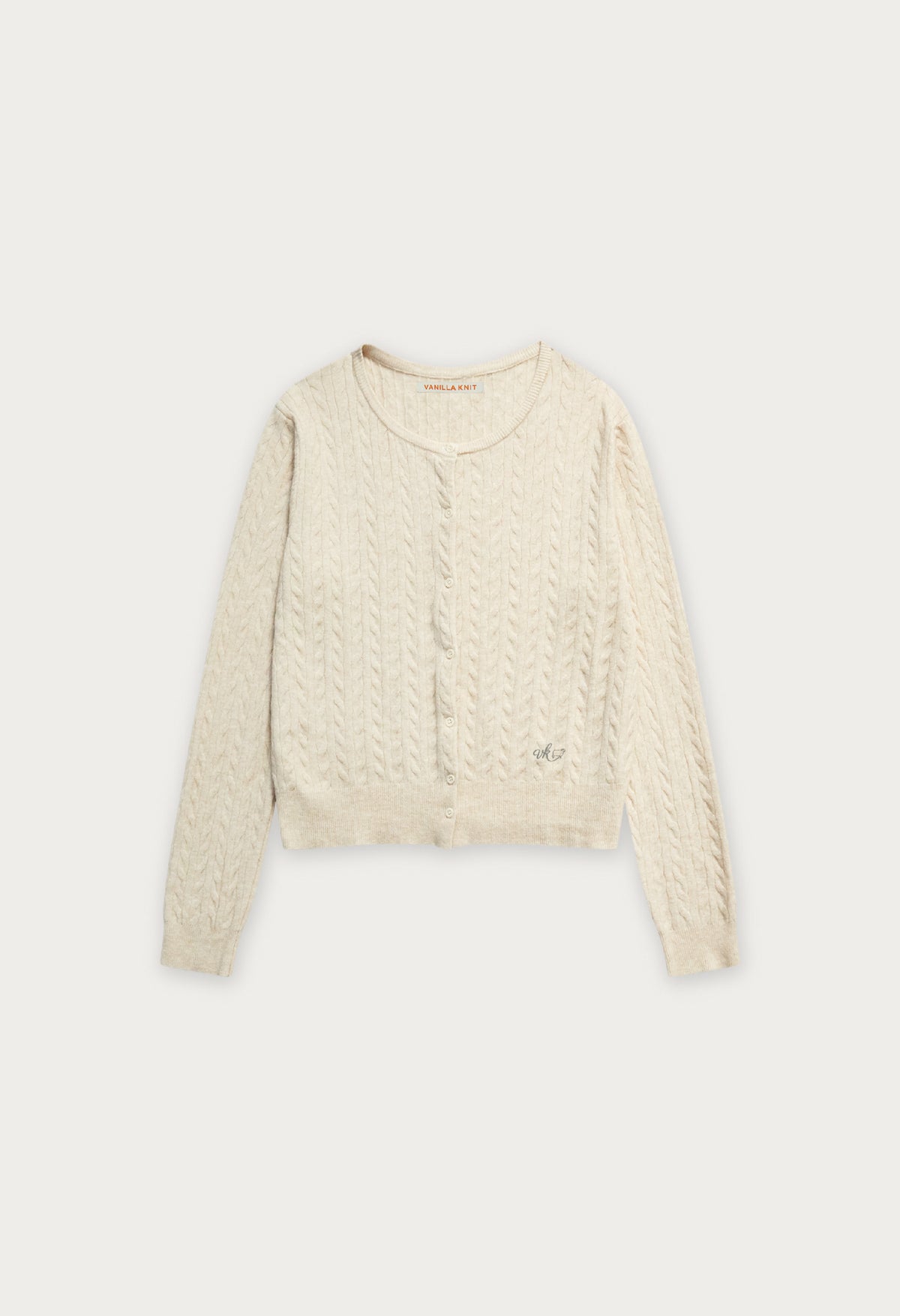 Row Cable Knit Cardigan