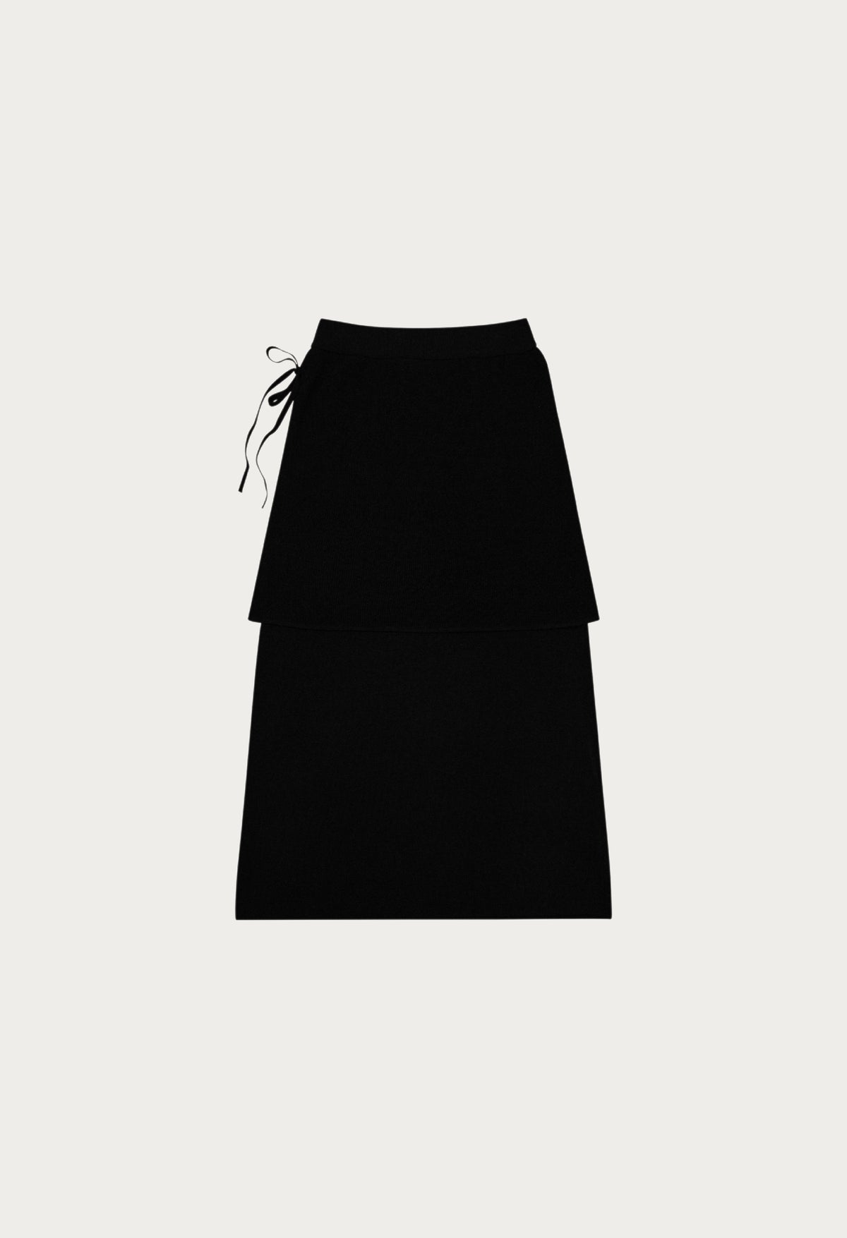 Mood Layered Wrap Knit Skirt