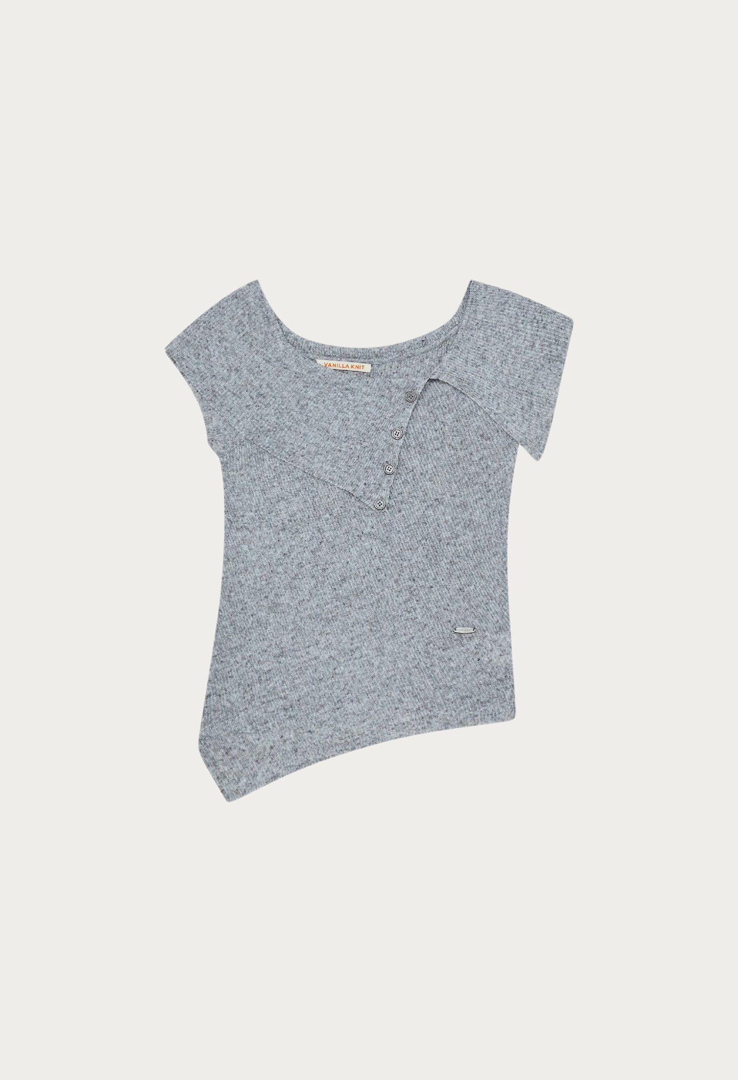 Peach Off-Shoulder Knit