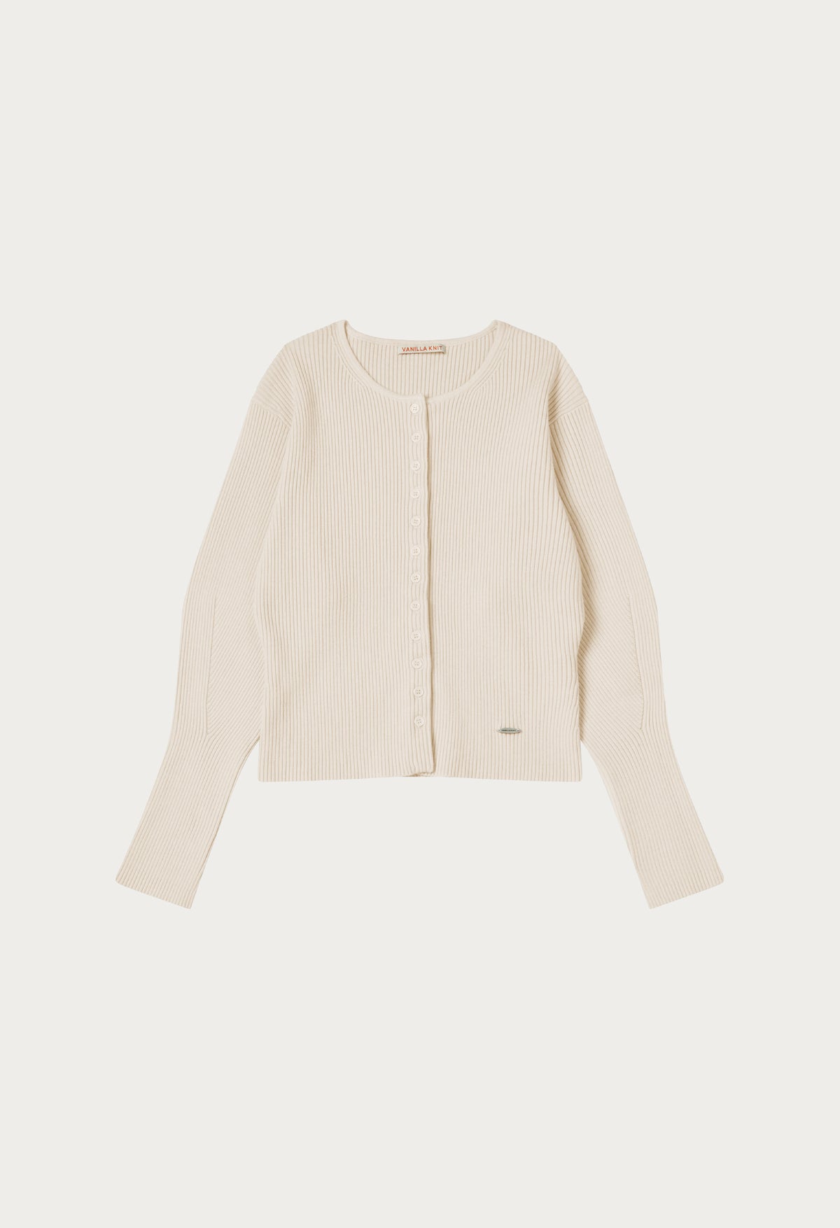 Novel volume knit cardigan