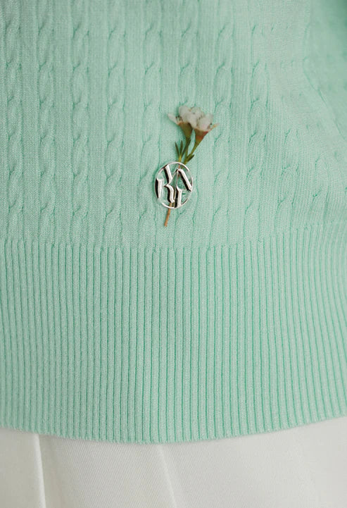 [Same-Day Shipping]  Glow cable knit cardigan