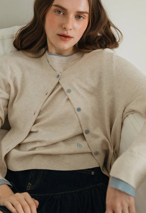 [Same-Day Shipping] Oasis layered knit cardigan