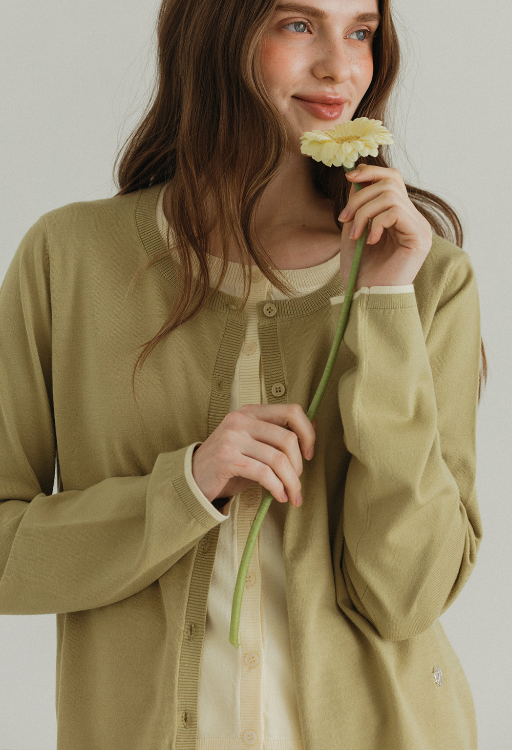 Babe layered knit cardigan