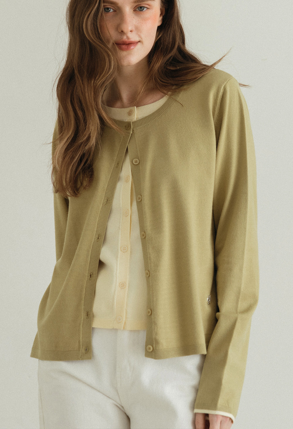 Babe layered knit cardigan