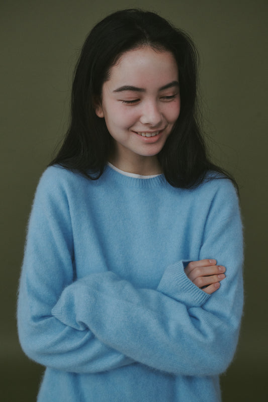 Hairy Wool Cashmere Wholegarment Knit