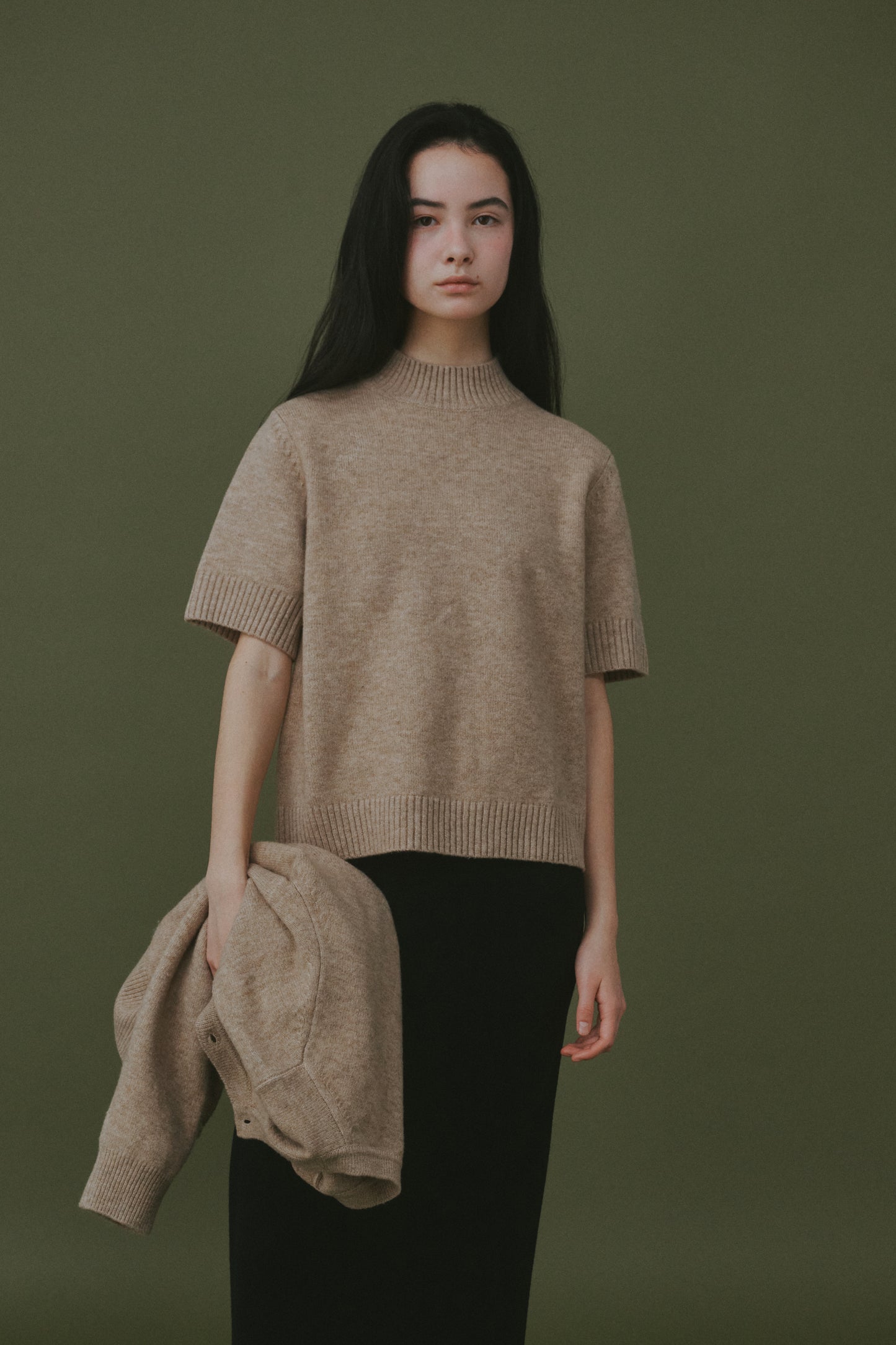 [ Winter season ] Vanilla Basic Wool Half-Neck Knit