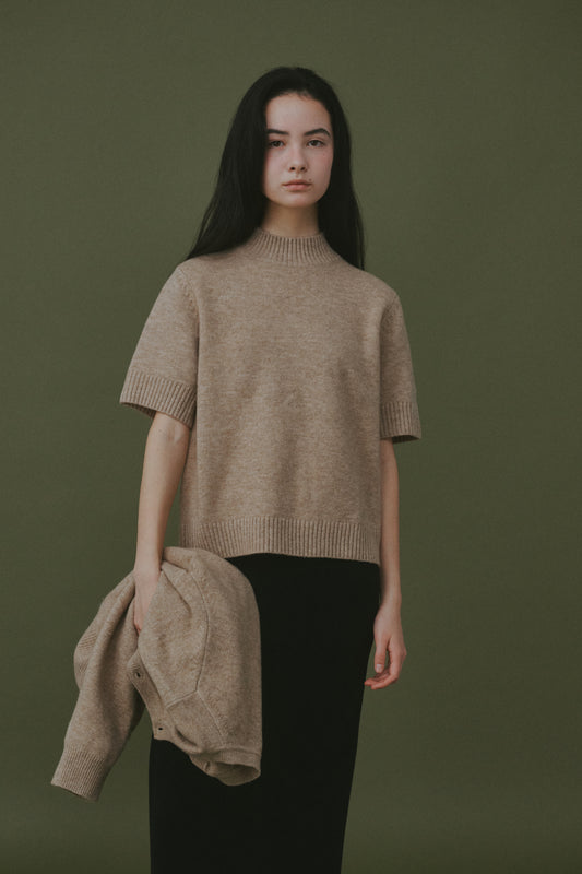 [Winter season] Vanilla Basic Wool Half-Neck Knit