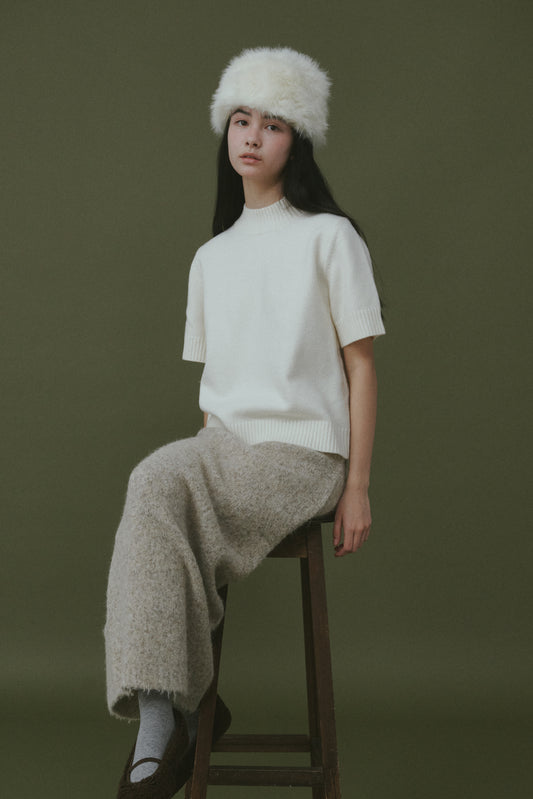 [Winter season] Vanilla Basic Wool Half-Neck Knit