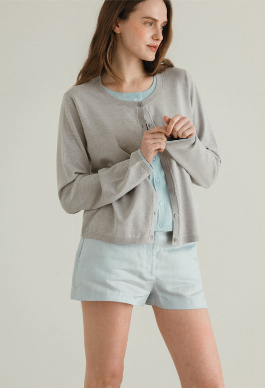 Babe layered knit cardigan