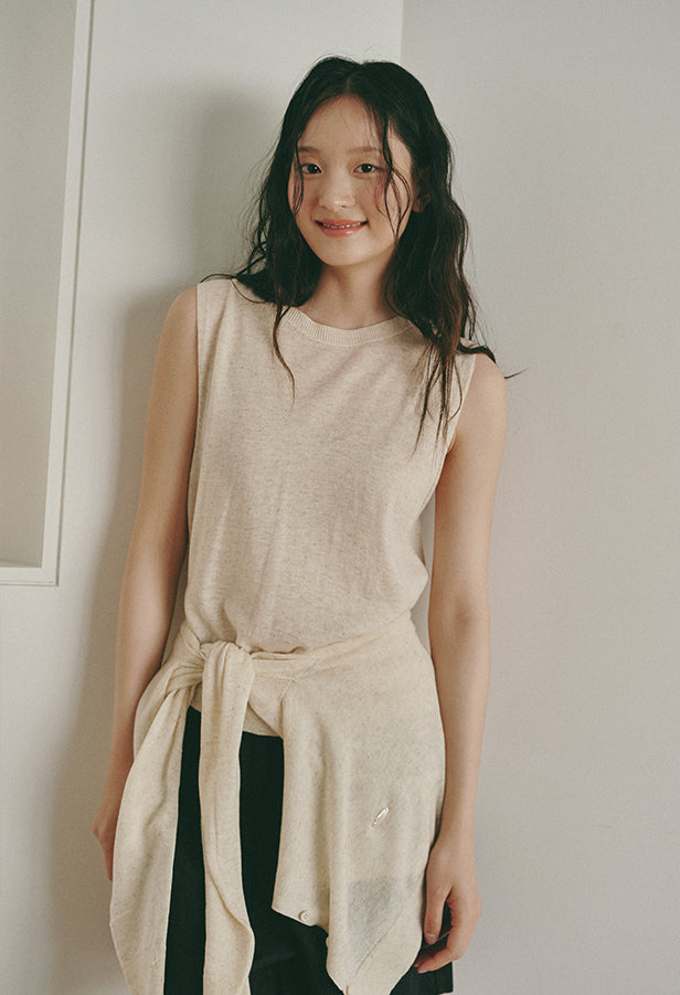 Afternoon Linen Knit Sleeveless
