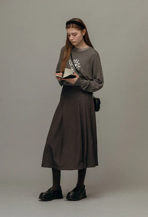 [Same-Day Shipping] You and me overfit pullover knit