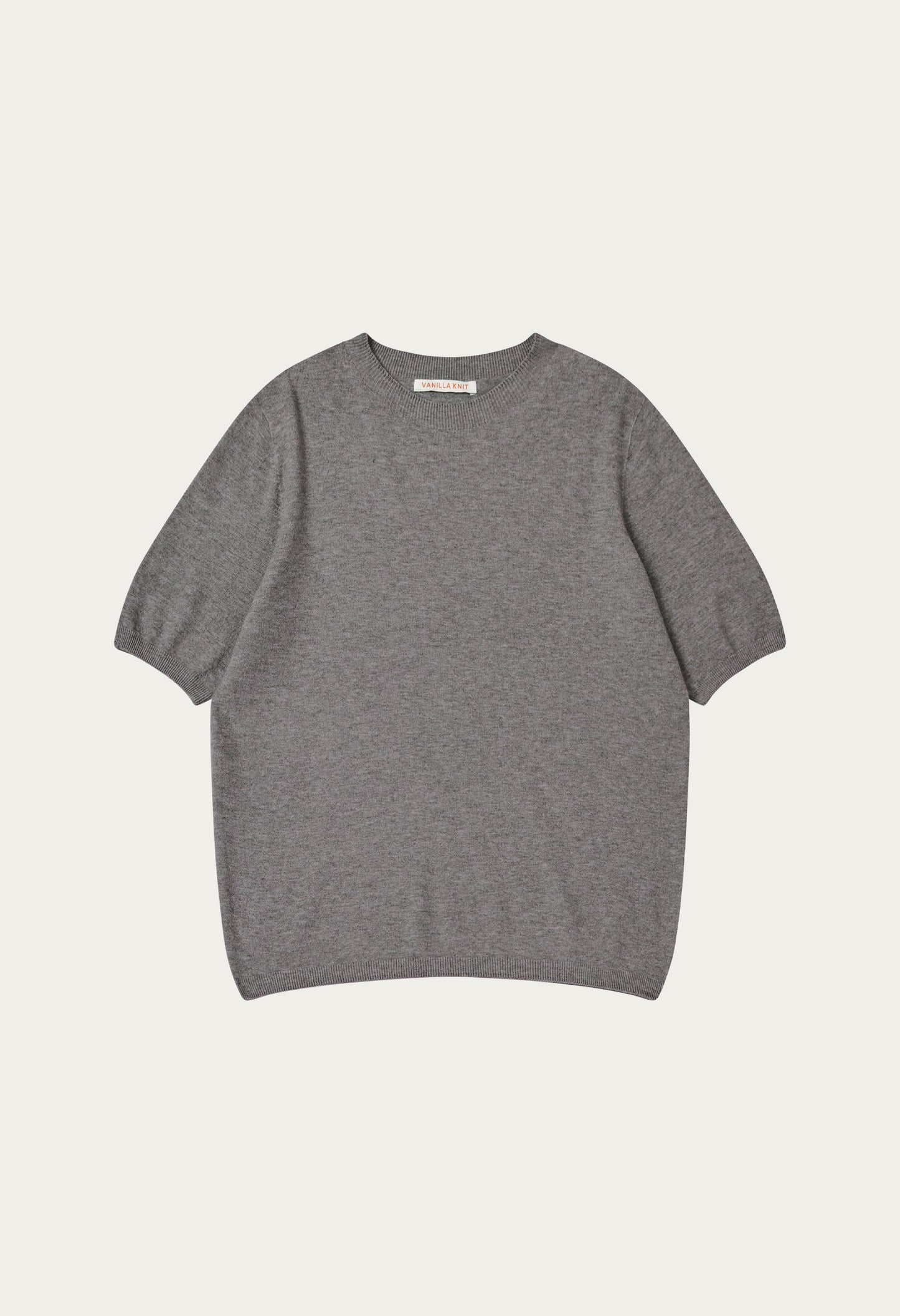 Loose Fit York Wool Volume Half Sleeve Knit