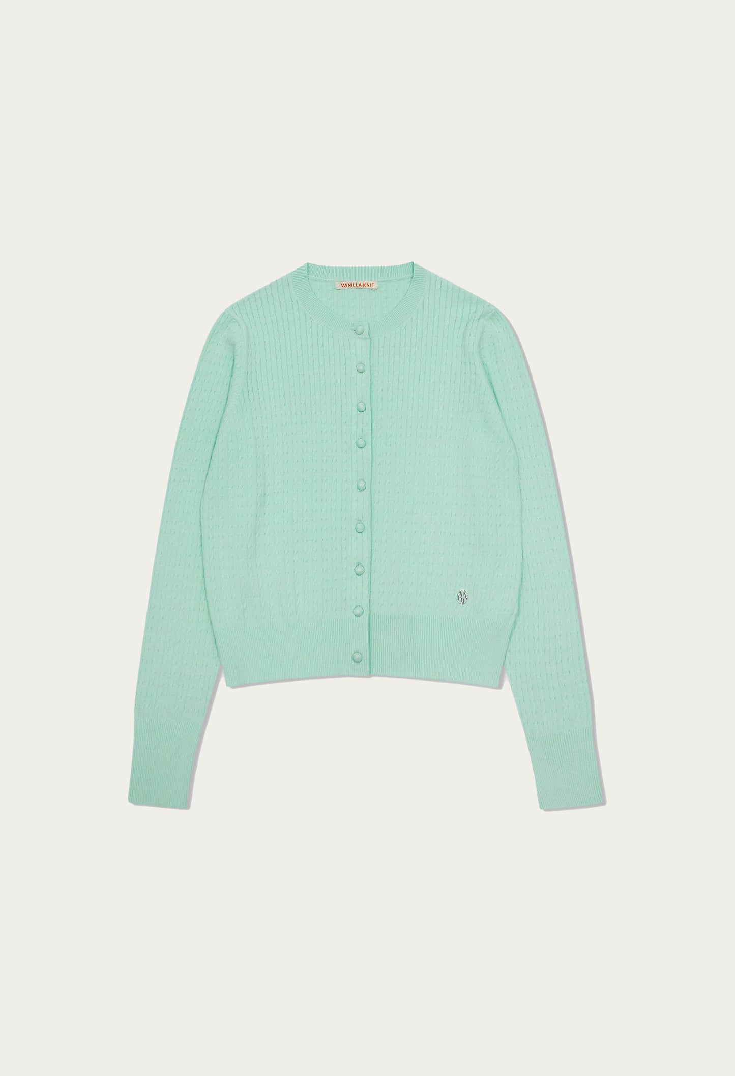 Glow cable knit cardigan