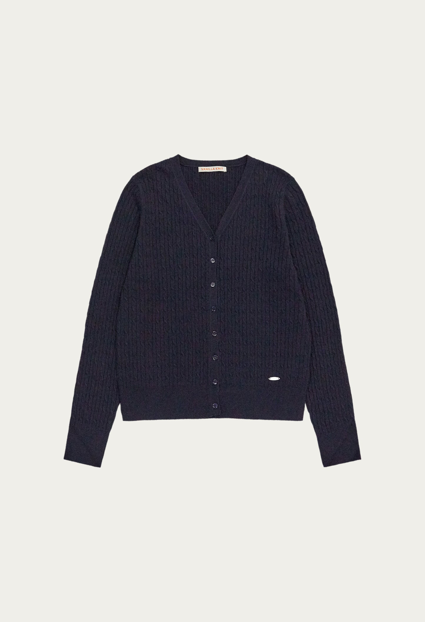 Classic Cable V-Neck Knit Cardigan