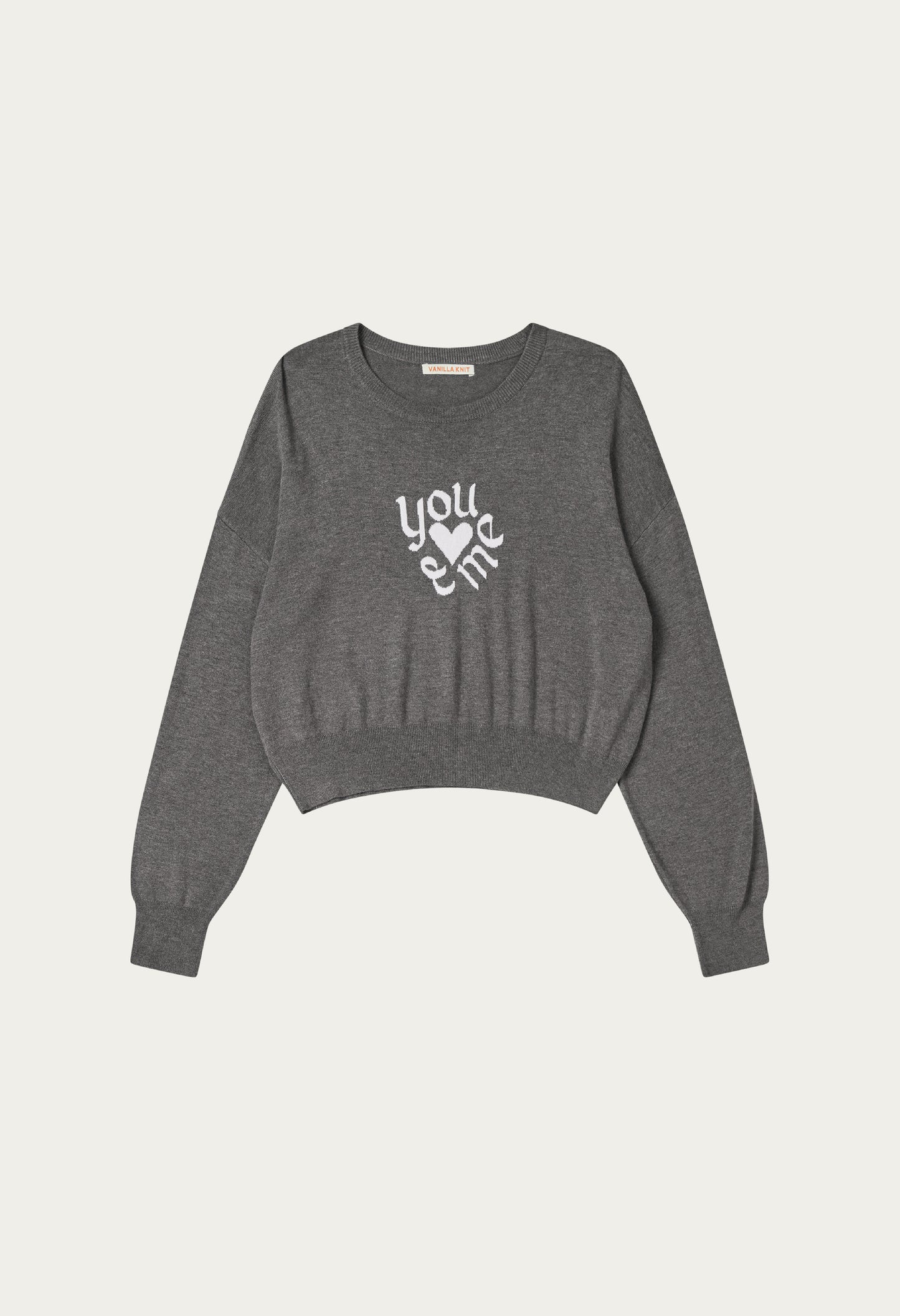You and me overfit pullover knit