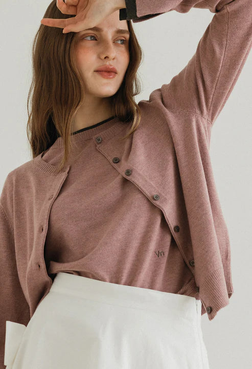 [Same-Day Shipping] Oasis layered knit cardigan